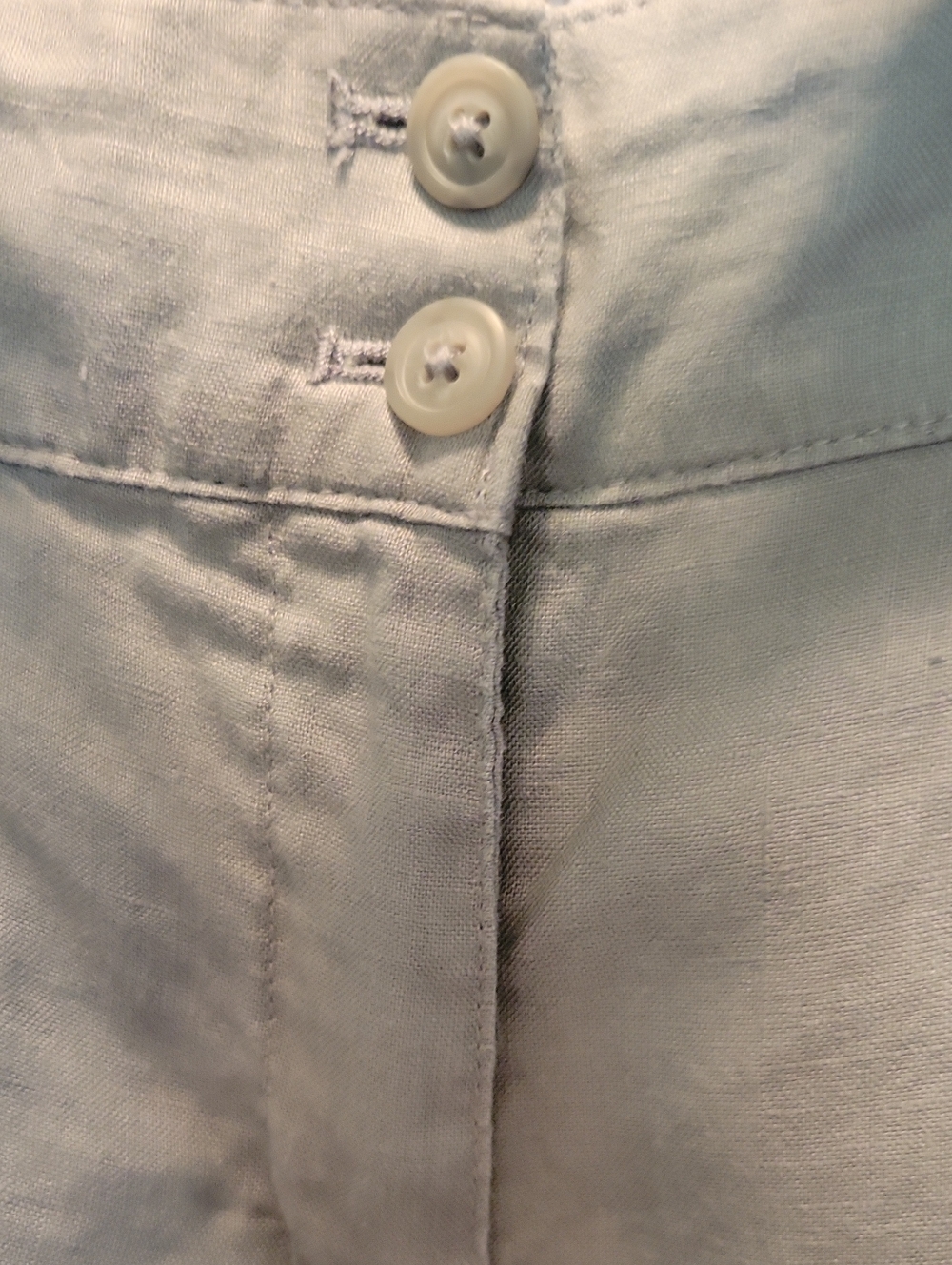 Willi Smith Linen Pants XL Gray Vintage - Picture 5 of 10